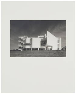 Ezra Stoller (1915-2004), "The Atheneum, New Harmony," 1981, Gelatin silver print on paper, Image:: Ezra Stoller(1915-2004)"The Atheneum, New Harmony," 1981, from "Modern Architecture: A Portfolio of Twelve Photographs"Gelatin silver print on paperEdition: 7/50Signed and numbered