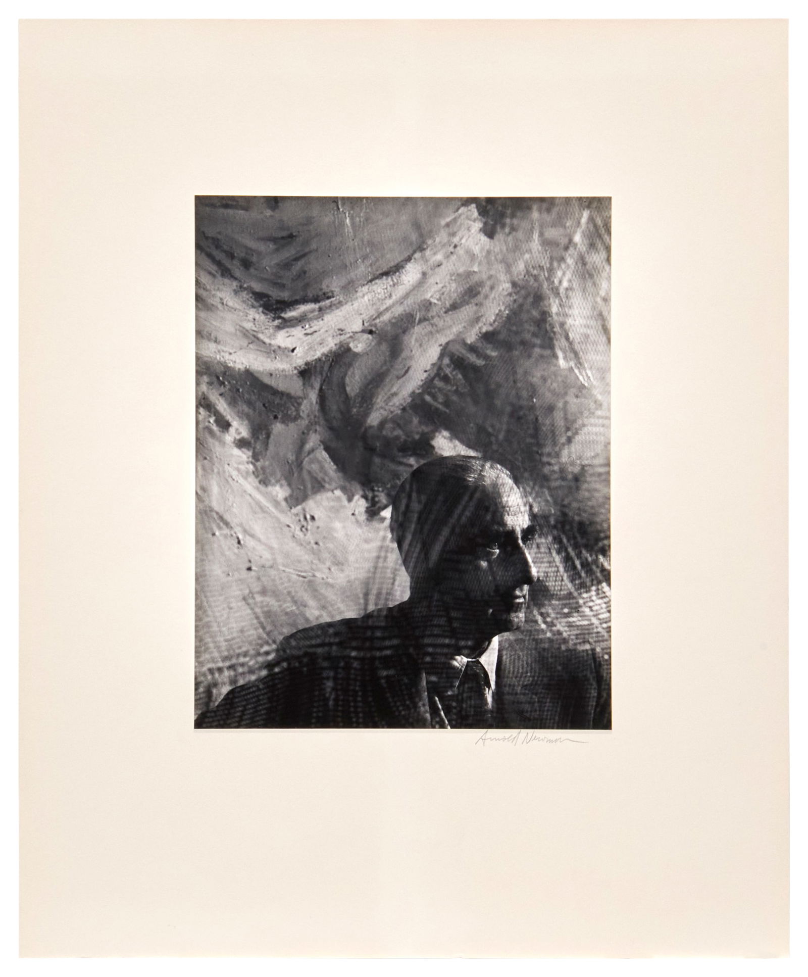 Arnold Newman, (1918-2006), Portrait of Howard Wise, Gelatin silver print on photographic paper: Arnold Newman(1918-2006)Portrait of Howard WiseGelatin silver print on photographic paper mounted to a board mountFrom the edition of unknown size and dateSigned in pencil on the mount just below the