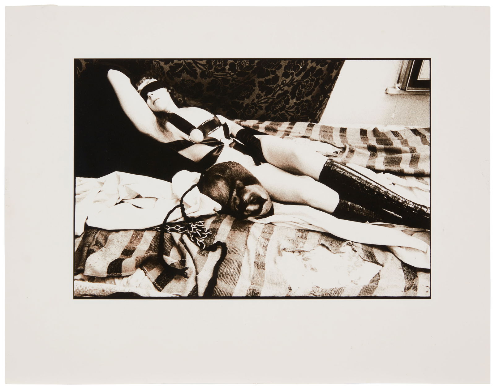 Joel Peter Witkin (b. 1939), "Bound Woman," Gelatin silver print on paper, Image: 7" H x 10.5" W; (1 of 4)