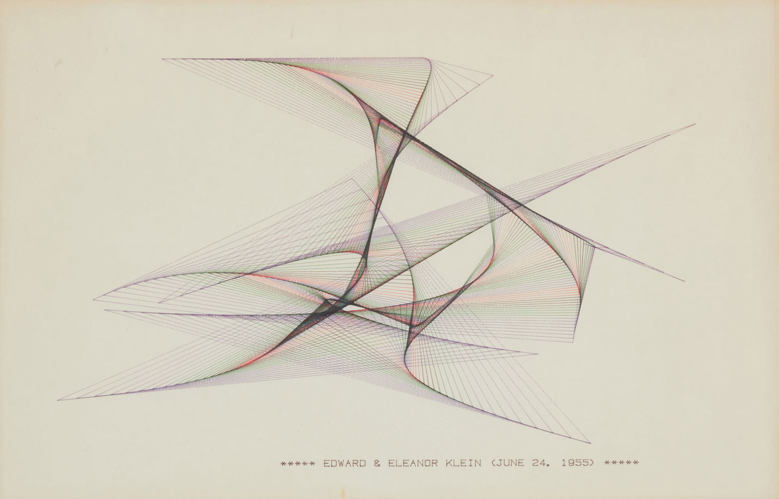 20th Century Modernist School, Untitled, abstract, 1955, Ink in colors on paper, Sight: 10.5" H x (1 of 6)