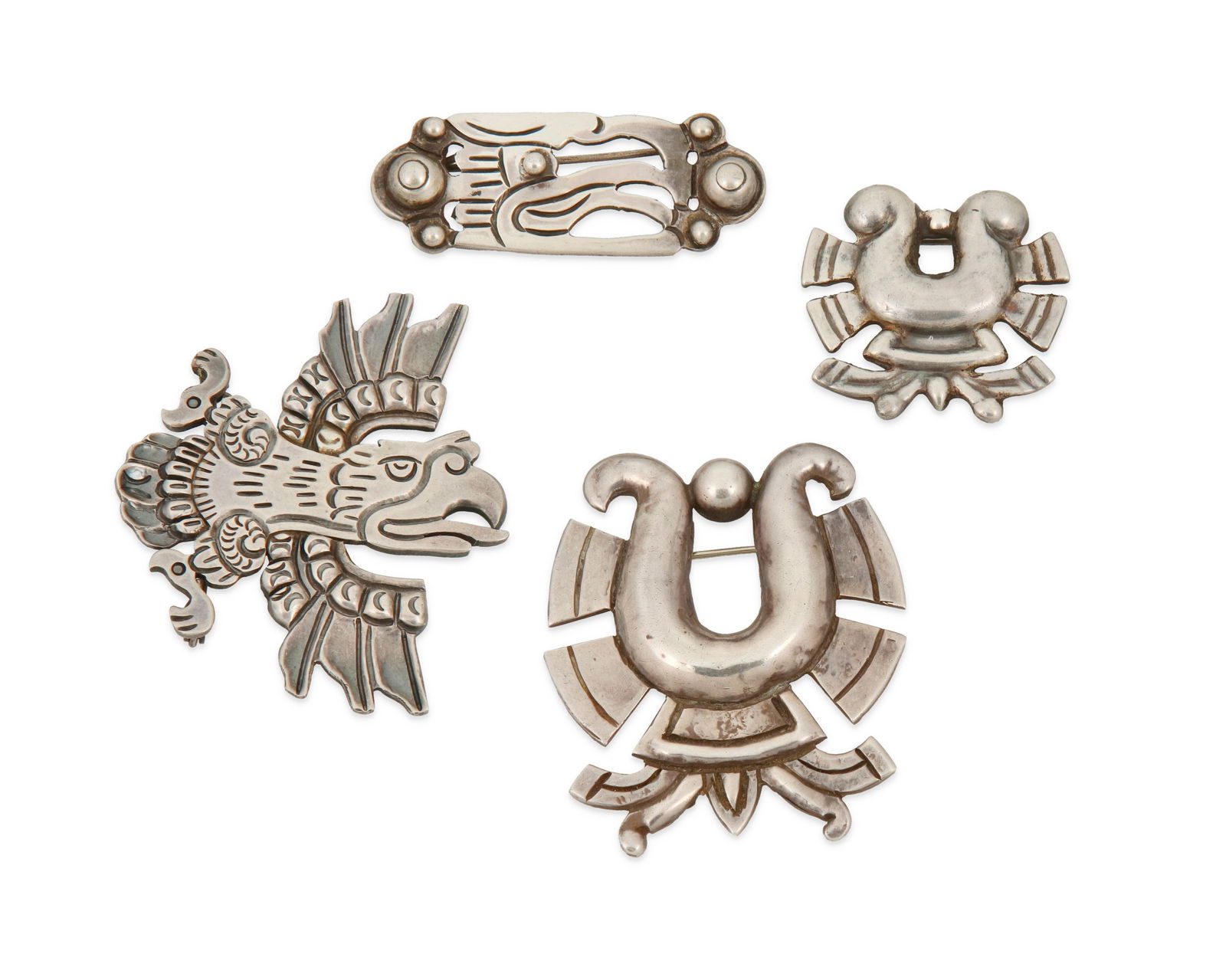 A group of William Spratling silver brooches (1 of 2)