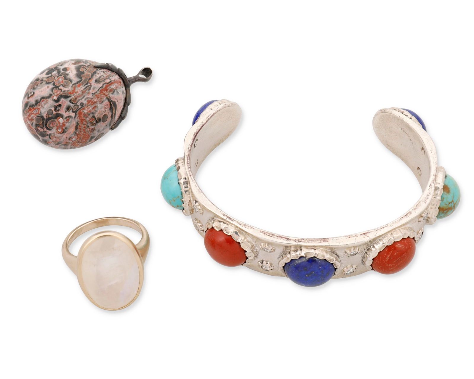 Three Silver Jewelry Items (1 of 1)