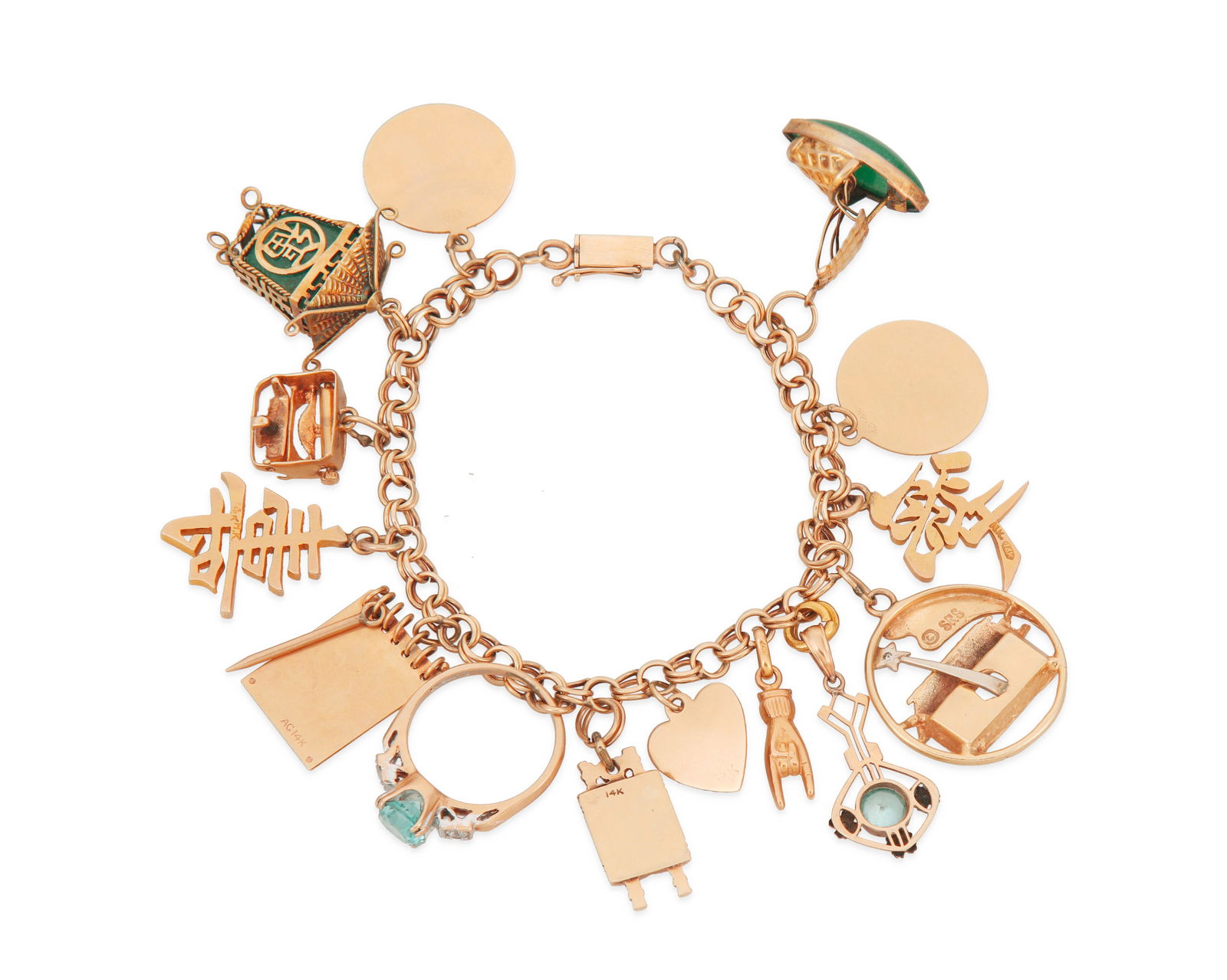 A Gold Charm Bracelet (1 of 2)