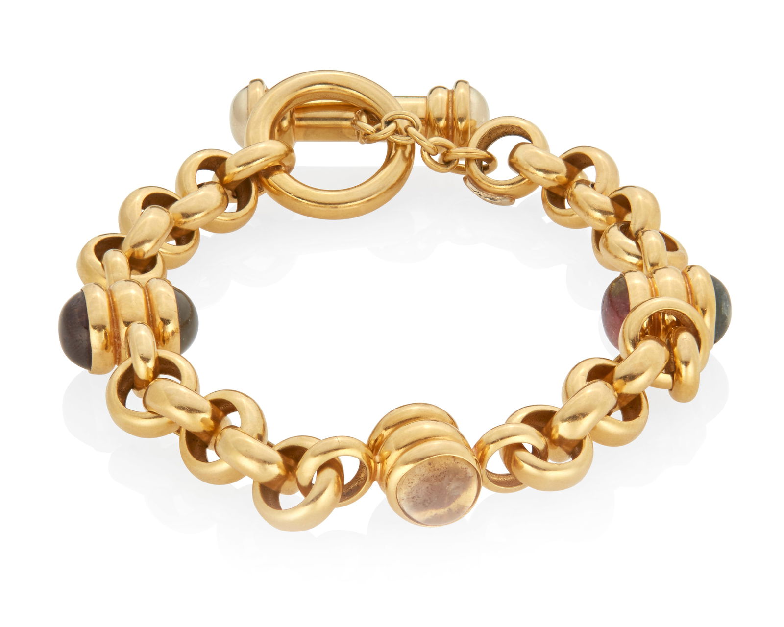 A Multi-stone and Gold Bracelet (1 of 1)