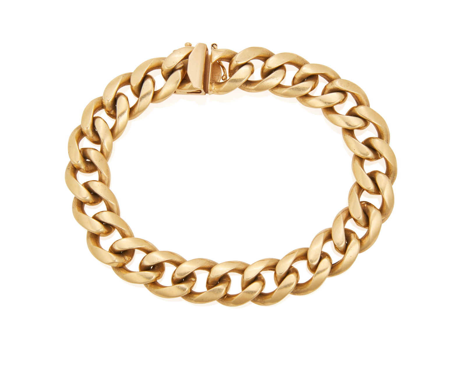 A Curb Link Gold Bracelet (1 of 2)