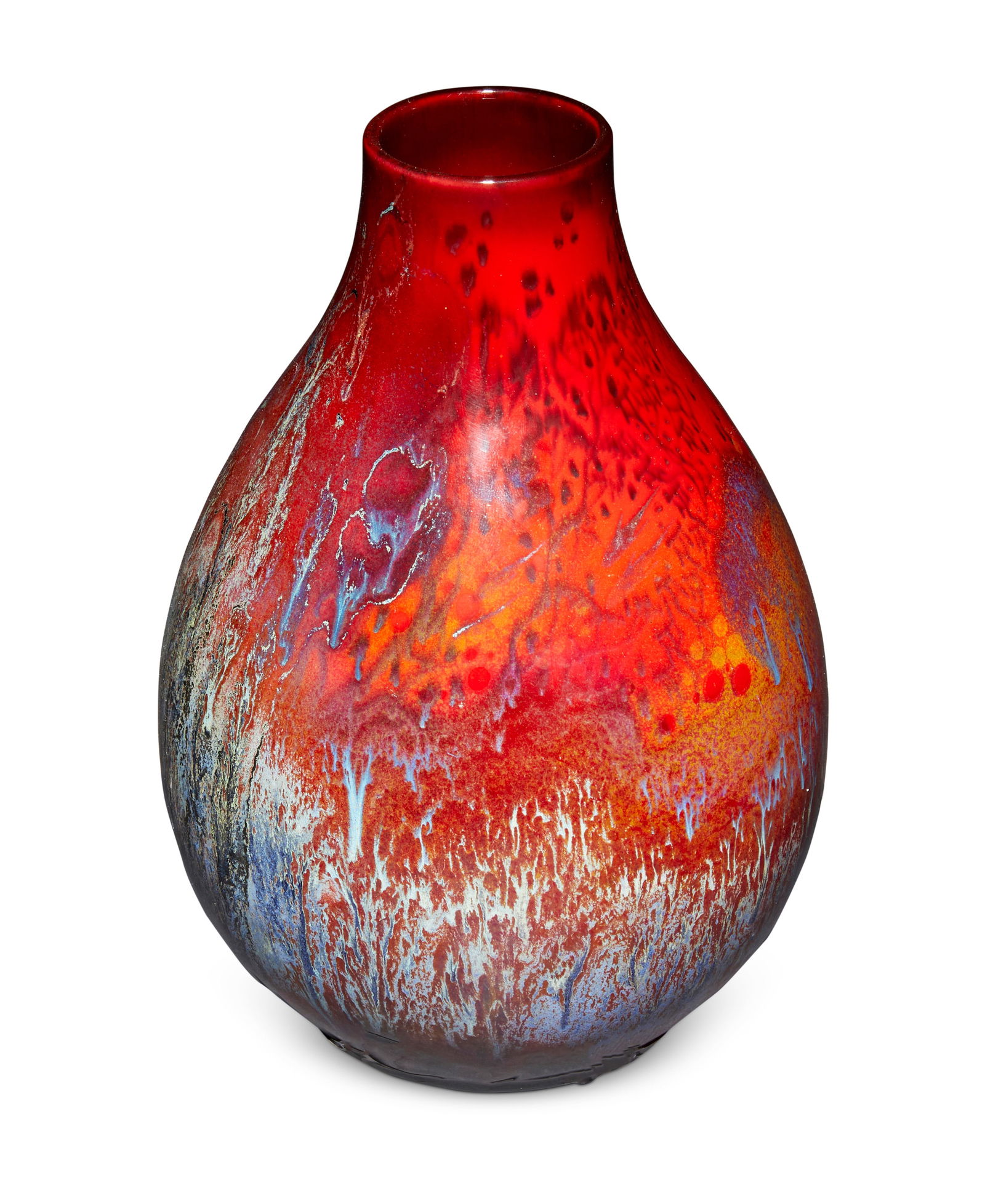 A Charles Noke for Royal Doulton flambe glazed Sung ware vase (1 of 3)