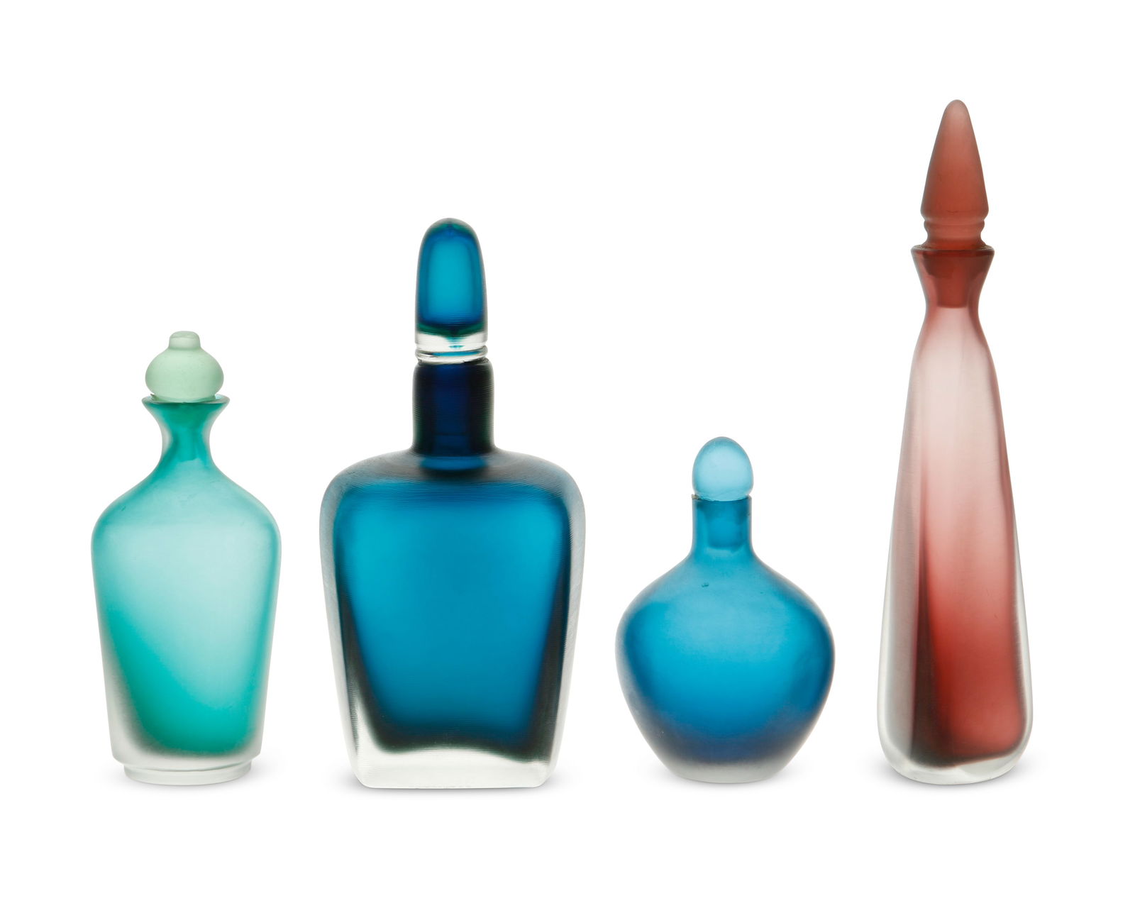 Four Venini inciso glass decanters (1 of 7)