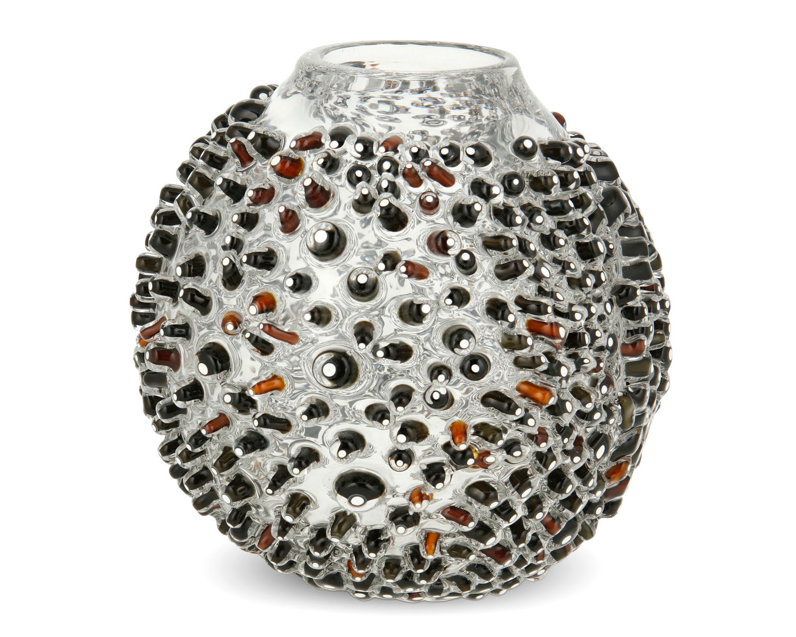 A Siemon & Salazar studio glass urchin vase (1 of 3)