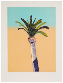 Fritz Scholder (1937-2005), "Palo Alto Palm," 1984, Etching and aquatint in colors on Tiepolo paper,