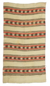 A Navajo banded blanket