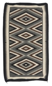 A Navajo Two Grey Hills textile