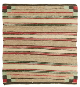 A Navajo saddle blanket