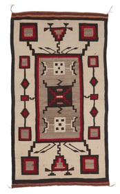 A Navajo Storm Pattern rug