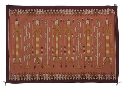 A Navajo Yei pictorial textile