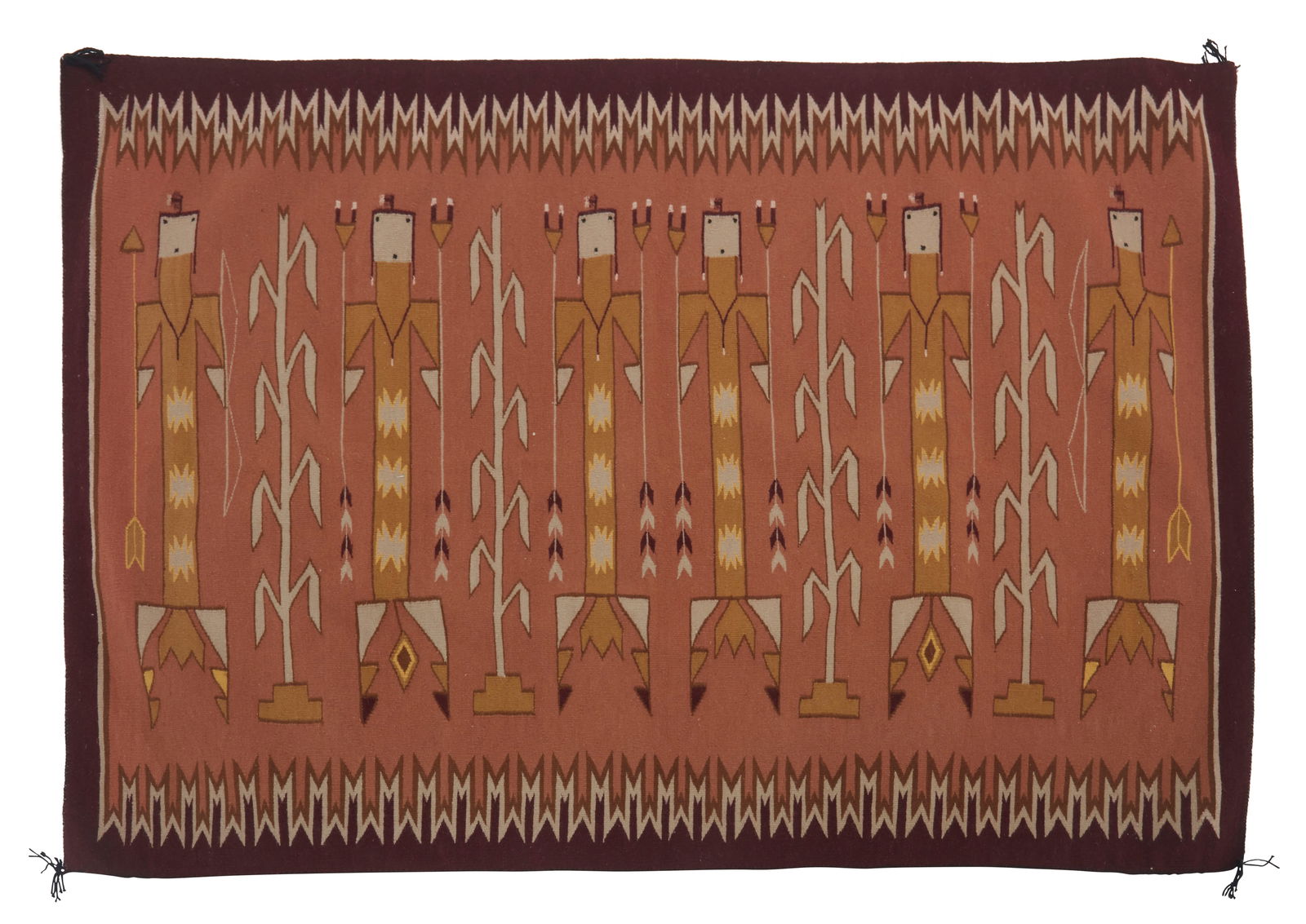 A Navajo Yei pictorial textile (1 of 3)