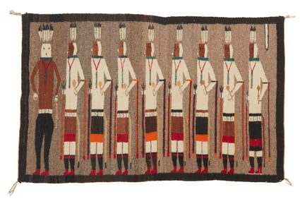 A Navajo Yei pictorial textile