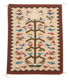 A Navajo Tree of Life textile