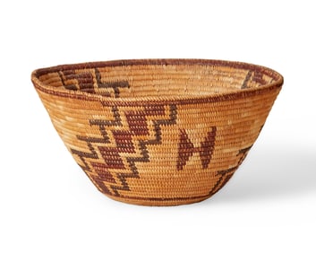 A polychrome Yokuts basket