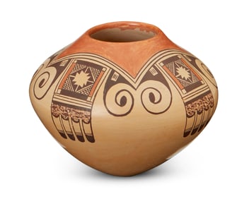 James Garcia Nampeyo (b.1958, Hopi-Tewa), A small yellowware pottery vessel, late 20th/early 21st