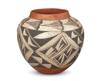 An Acoma/Laguna Pueblo pottery olla