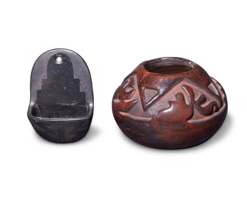 Two Pueblo pottery vessels