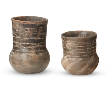 Two Mississippi Basin pottery jars