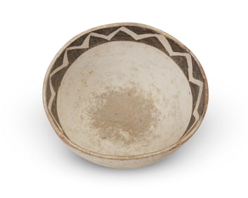 An Anasazi pottery bowl