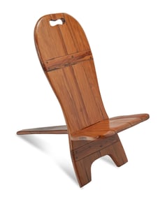 A hickory wood watchman's chair