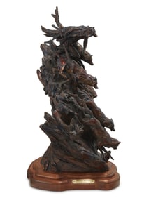 Ken Payne (1938-2012), "Wolves of the Mystic Moon," 2001