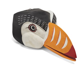 Fearon (Tsungani) Smith Jr. (b. 1948, Kwakwaka'wakw/Kwakiutl), Puffin mask