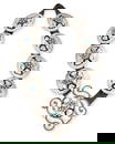 A Frank Patania sterling silver and turquoise concho belt