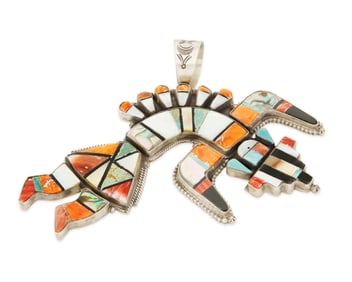 An Ida Payton Navajo Rainbow Man pendant