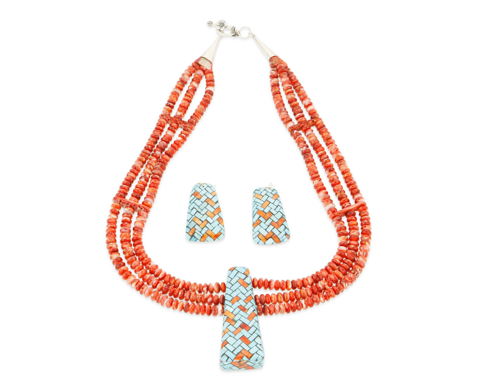 A set of Santo Domingo Pueblo-style jewelry (1 of 2)