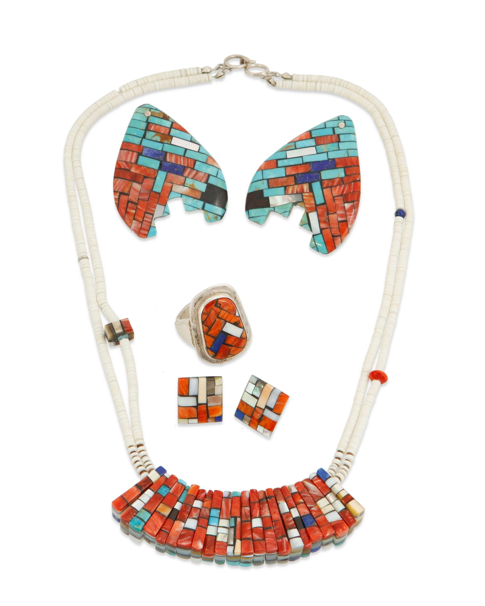 A group of Southwest Santo Domingo-style jewelry (1 of 2)