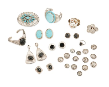 A group of Southwest jewelry