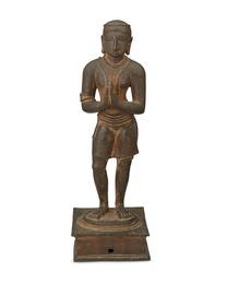 A bronze figure of Chandeshvara