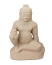 A buff sandstone figure of Kubera