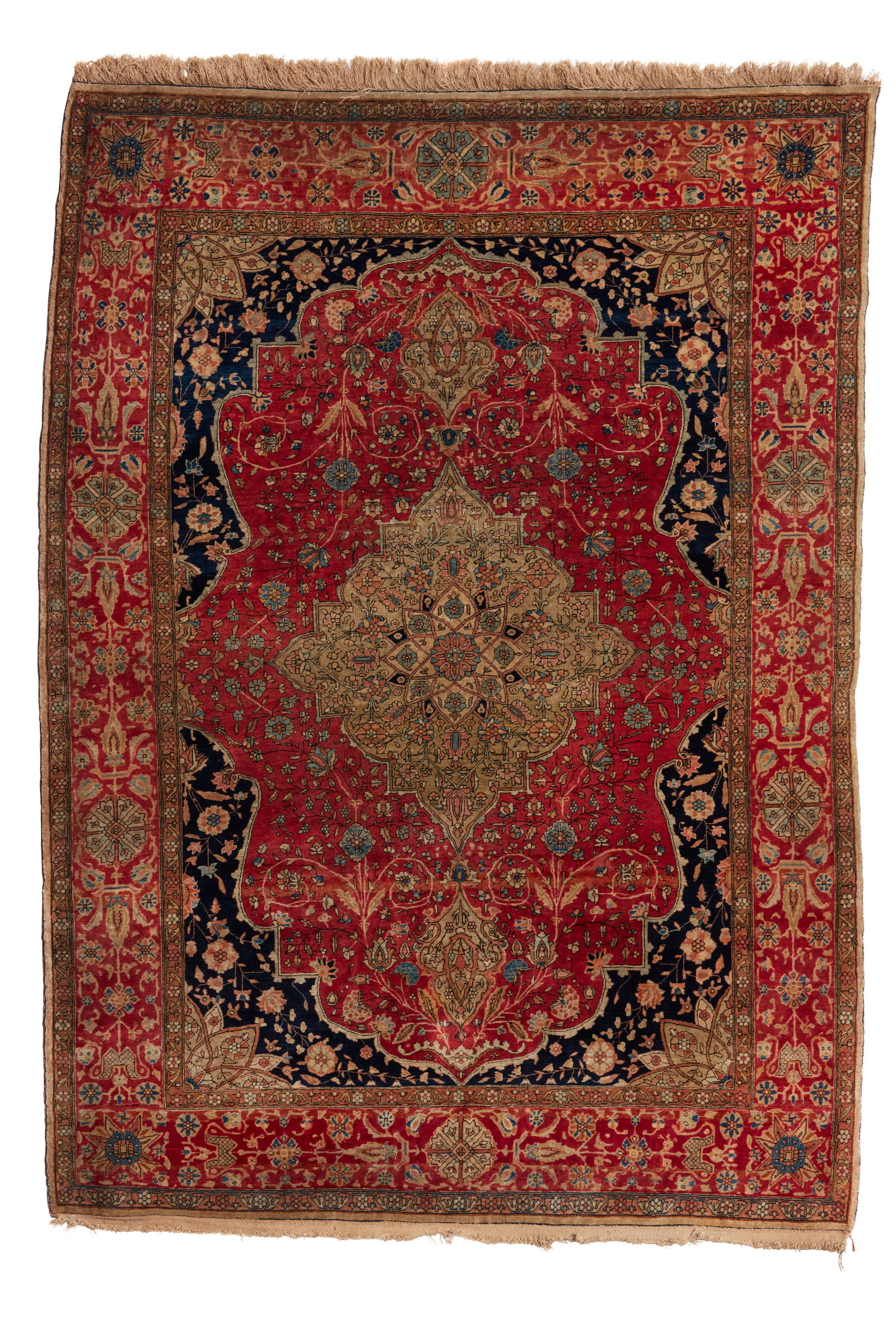 A Kashan Mohtasham prayer rug (1 of 3)