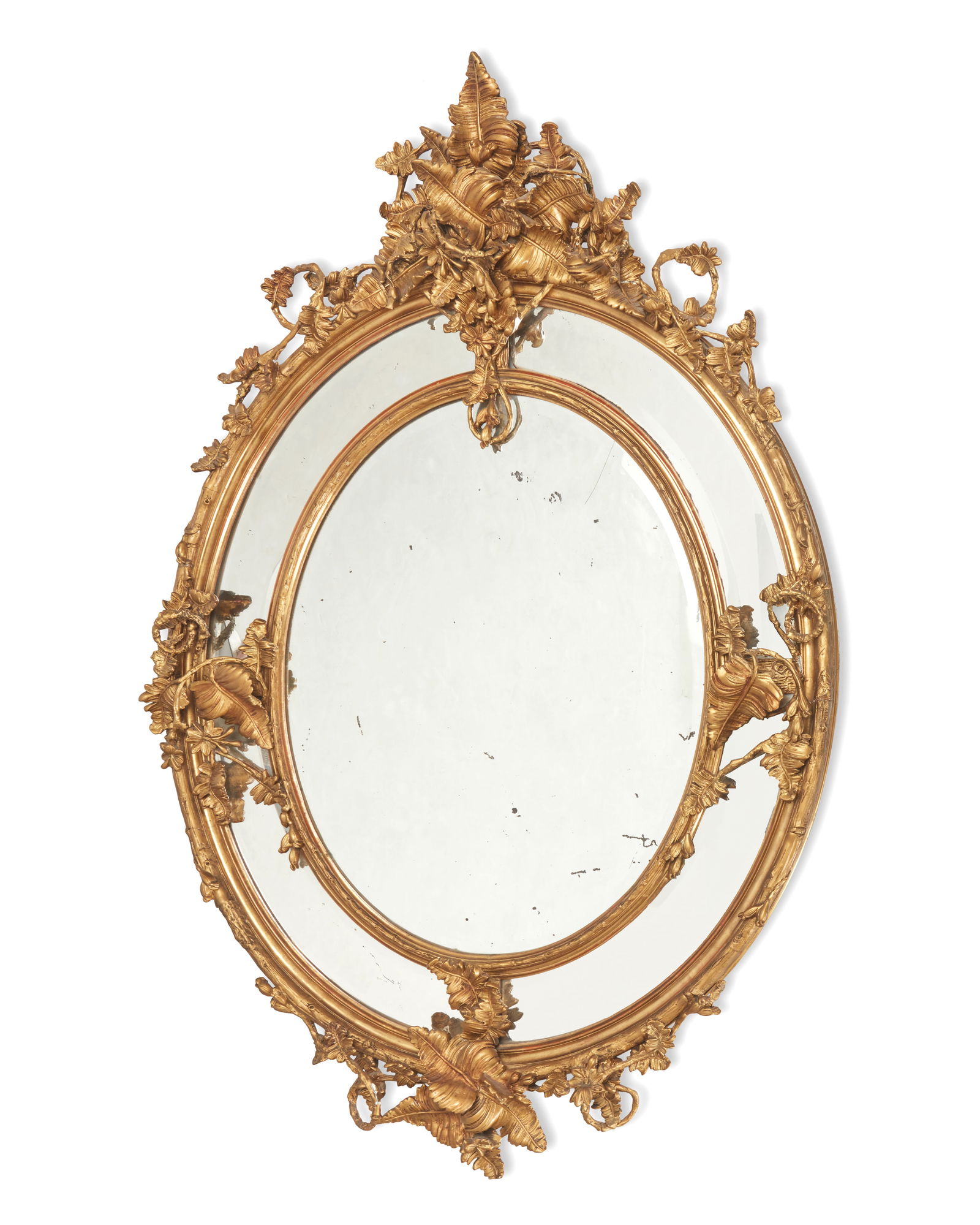A Napoleon III giltwood wall mirror (1 of 10)