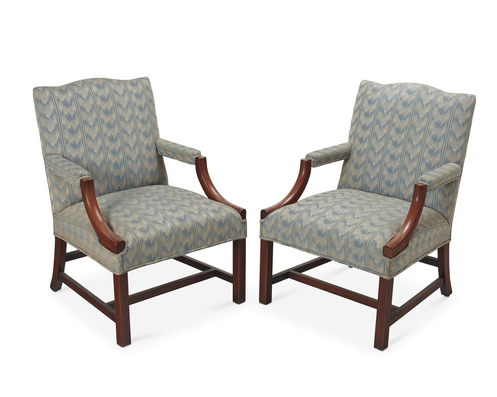 A pair of George III-style armchairs (1 of 8)