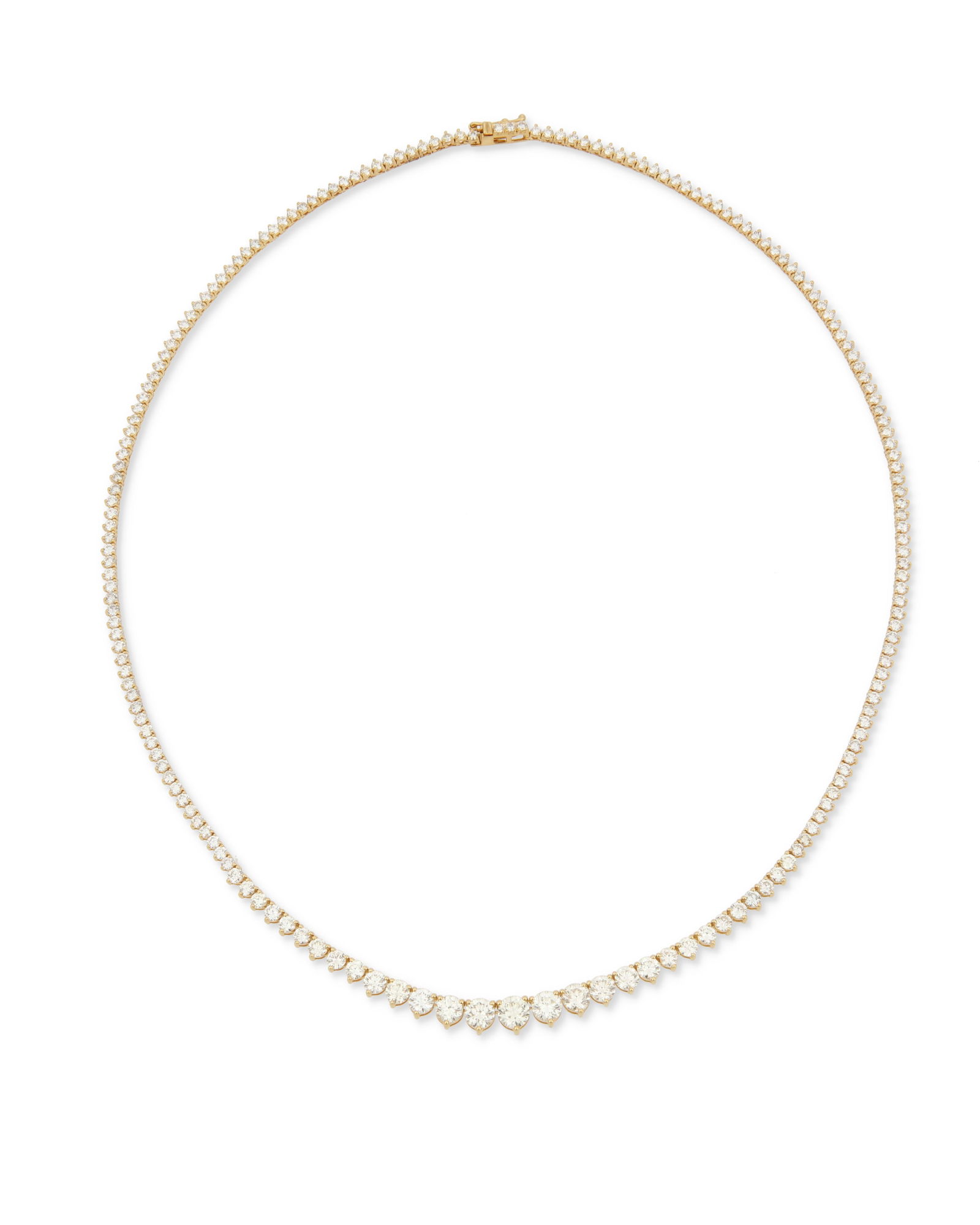 A Graduated Diamond Necklace (1 of 4)