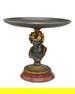 A French figural bronze tazza