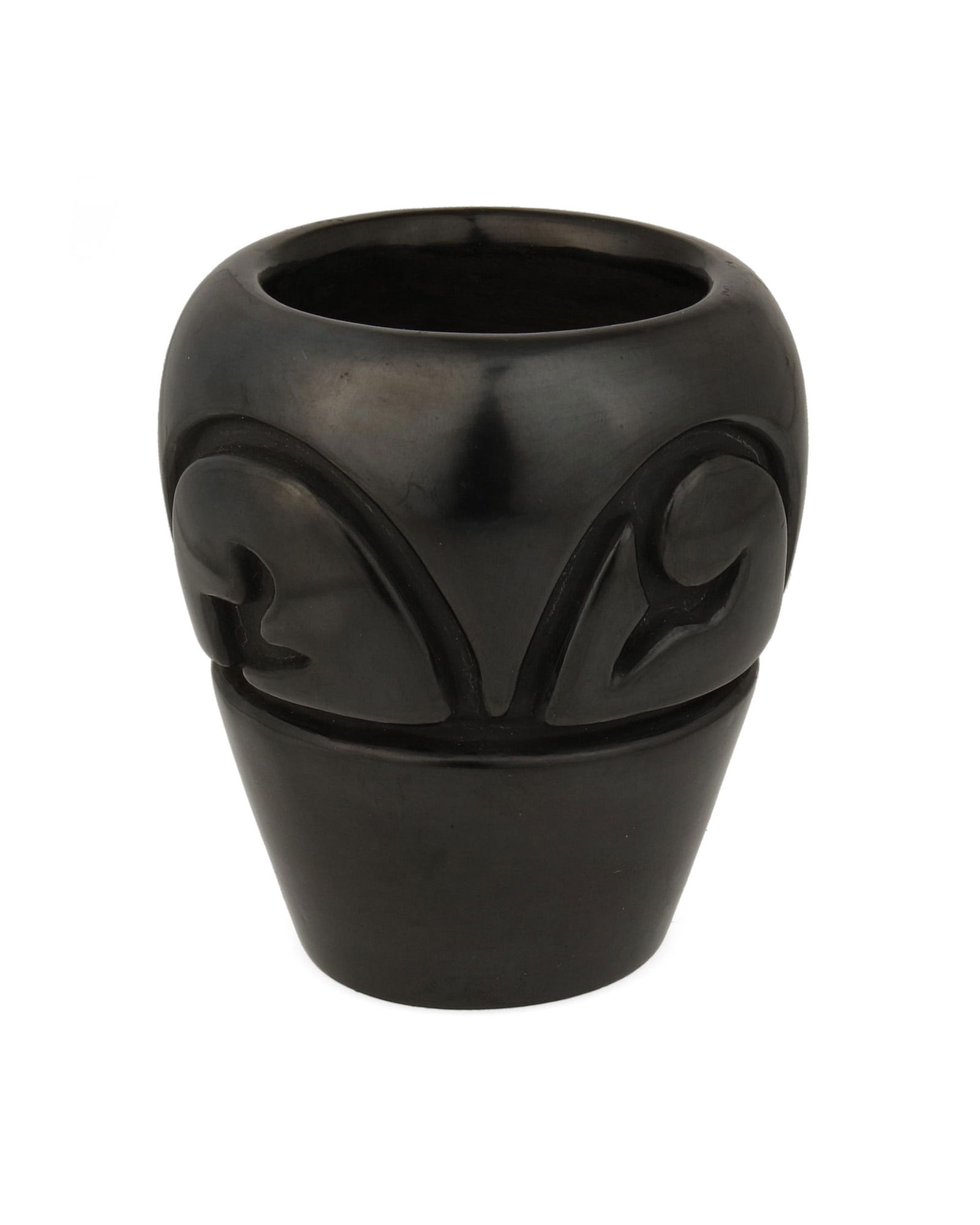 Mela Youngblood (1931-1991, Santa Clara Pueblo), A Santa Clara blackware pottery jar, 1970 (1 of 2)