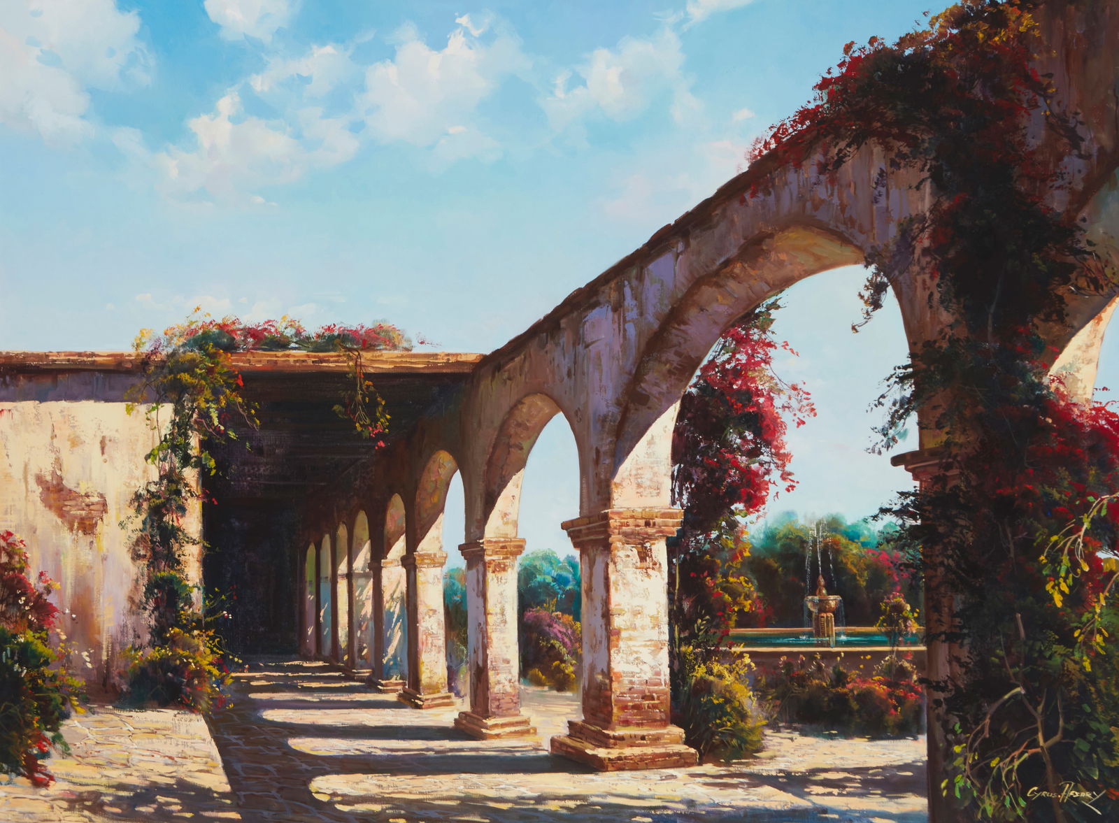 Cyrus Afsary (b. 1940), Arches of Mission San Juan Capistrano (1 of 5)