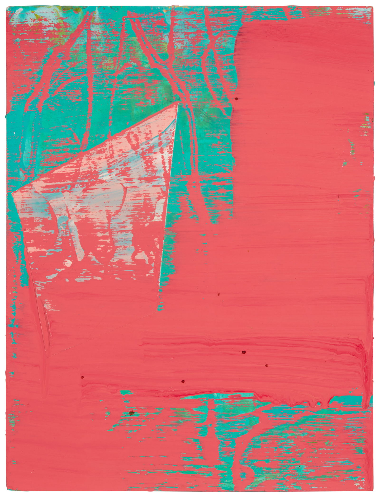 Alexander Kroll (b. 1981), Valentine, 2015, Oil, acrylic, and enamel on panel, 12" H x 9" W (1 of 4)