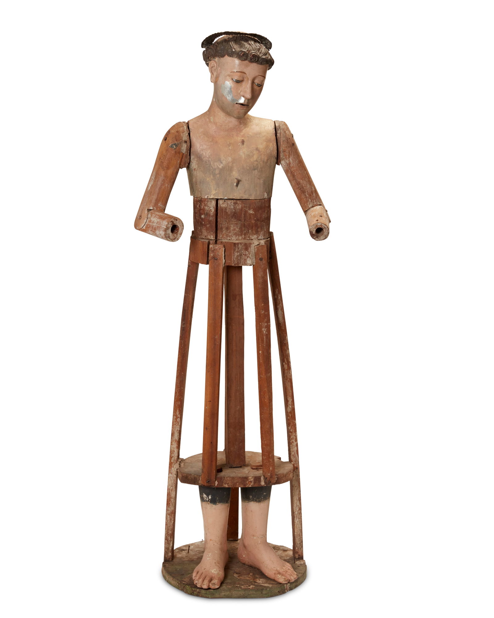A Spanish Colonial santos cage doll (1 of 6)