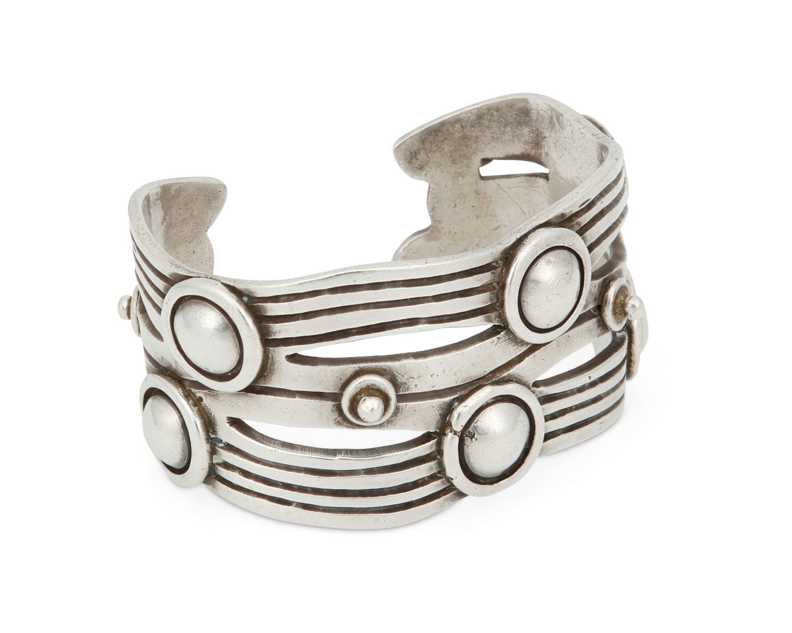A William Spratling "River of Life" silver cuff bracelet (1 of 3)