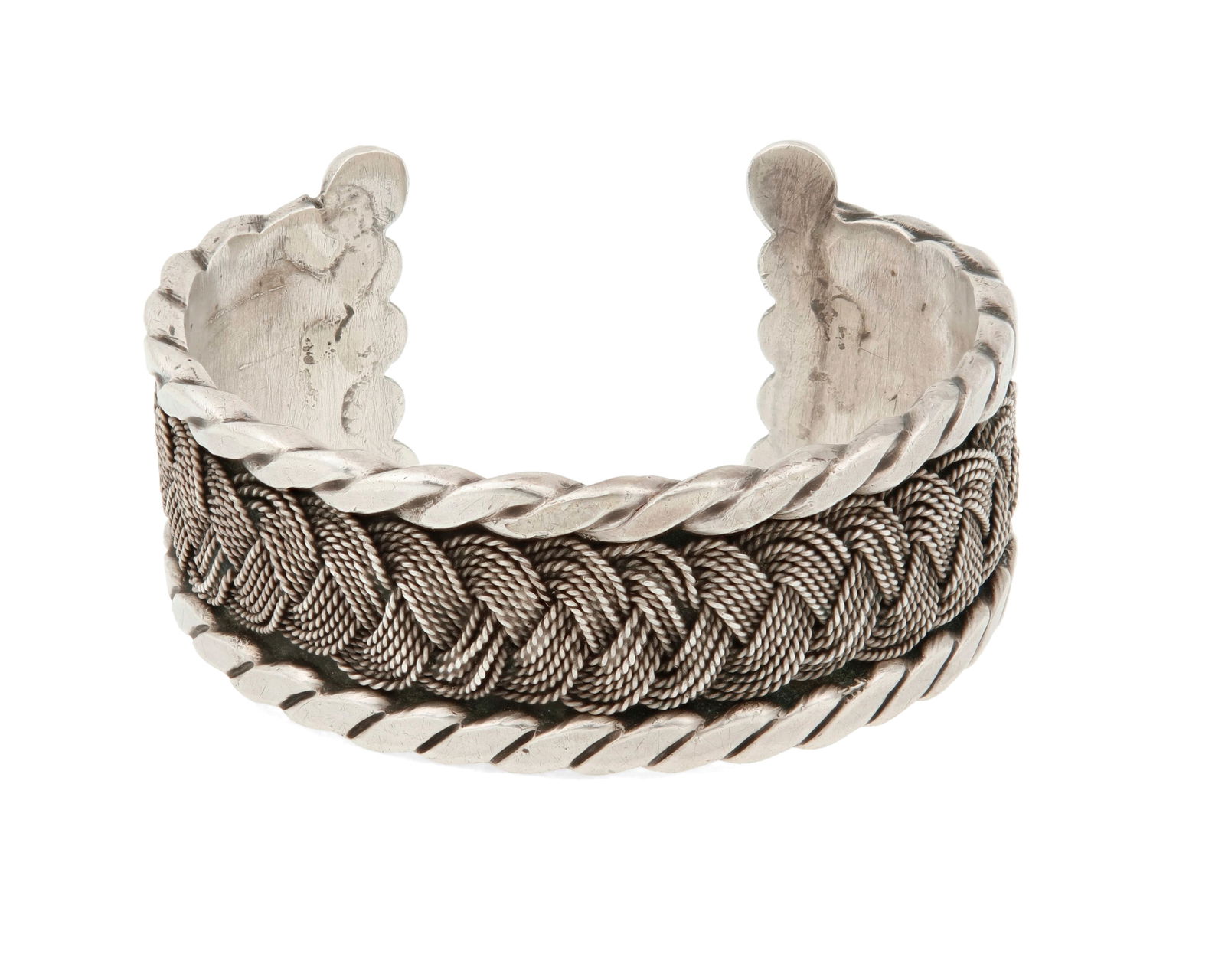 A Hector Aguilar Mexican silver cuff bracelet (1 of 2)
