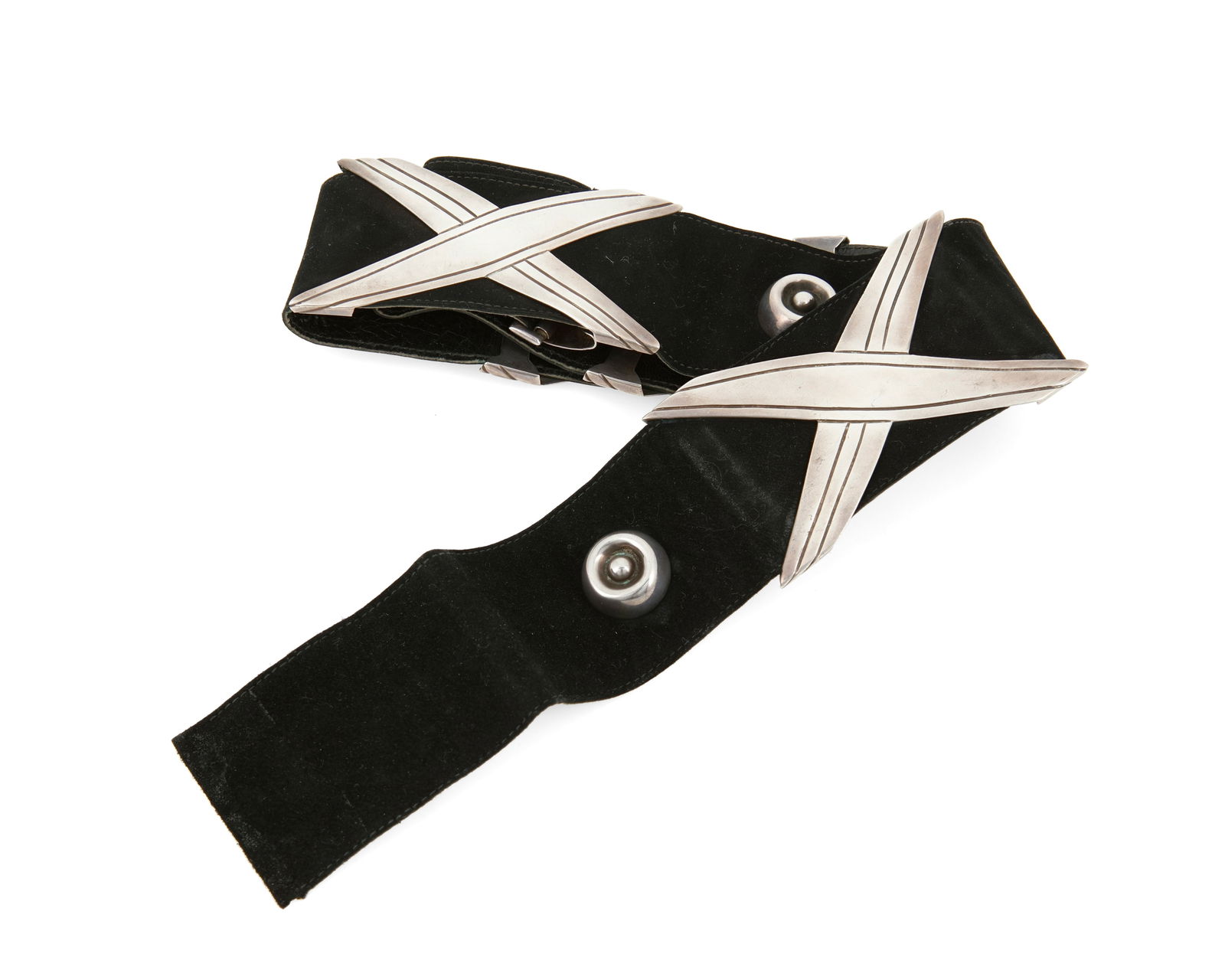 A Hector Aguilar "Georgia O'Keefe" concho belt (1 of 3)