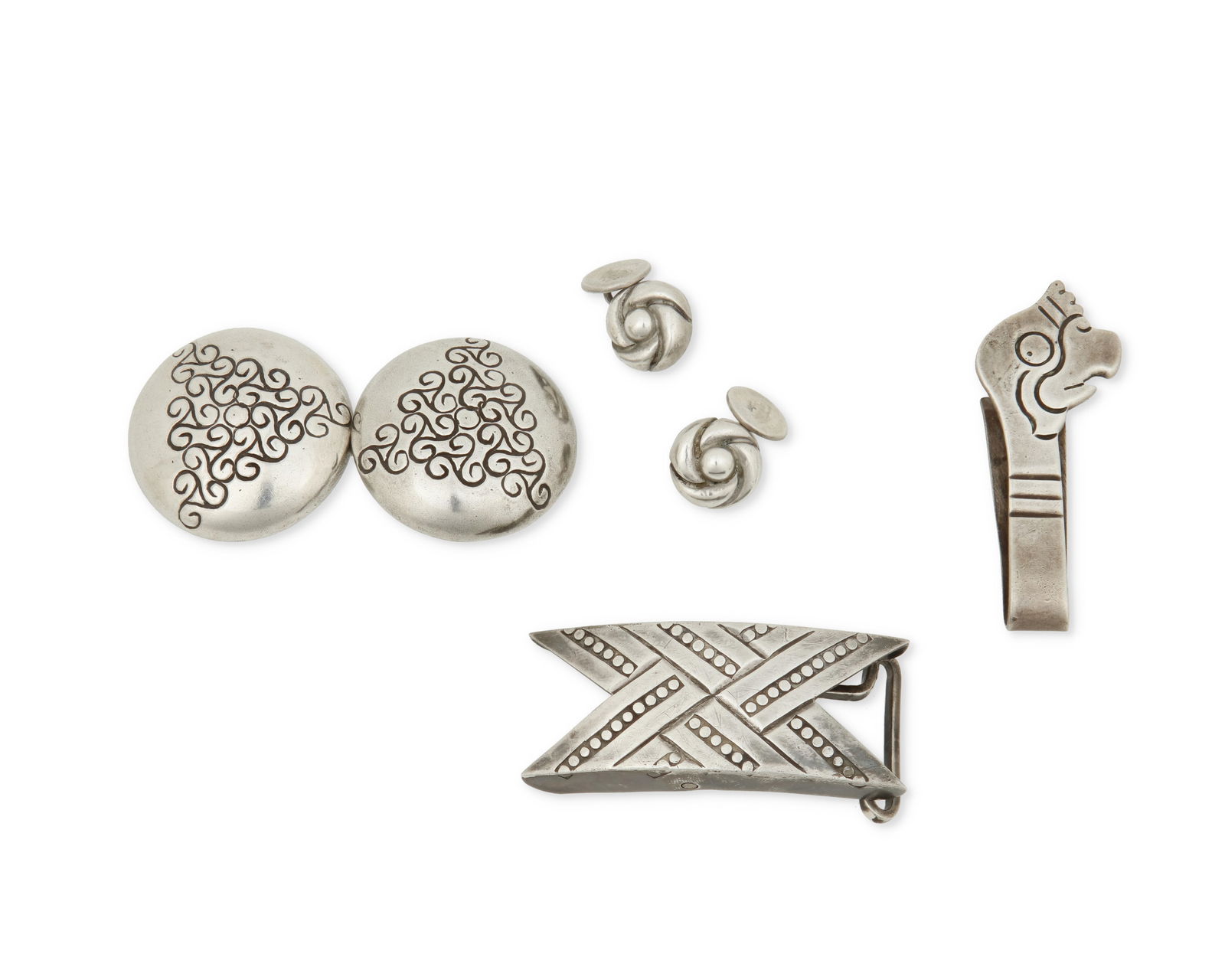 A group of William Spratling Mexican silver jewelry (1 of 2)
